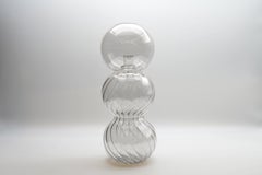 Flacon de verre décoratif, couleur claire, Kanz