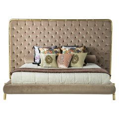 21st Century Delfi Bed in Velvet by Etro Home Interiors