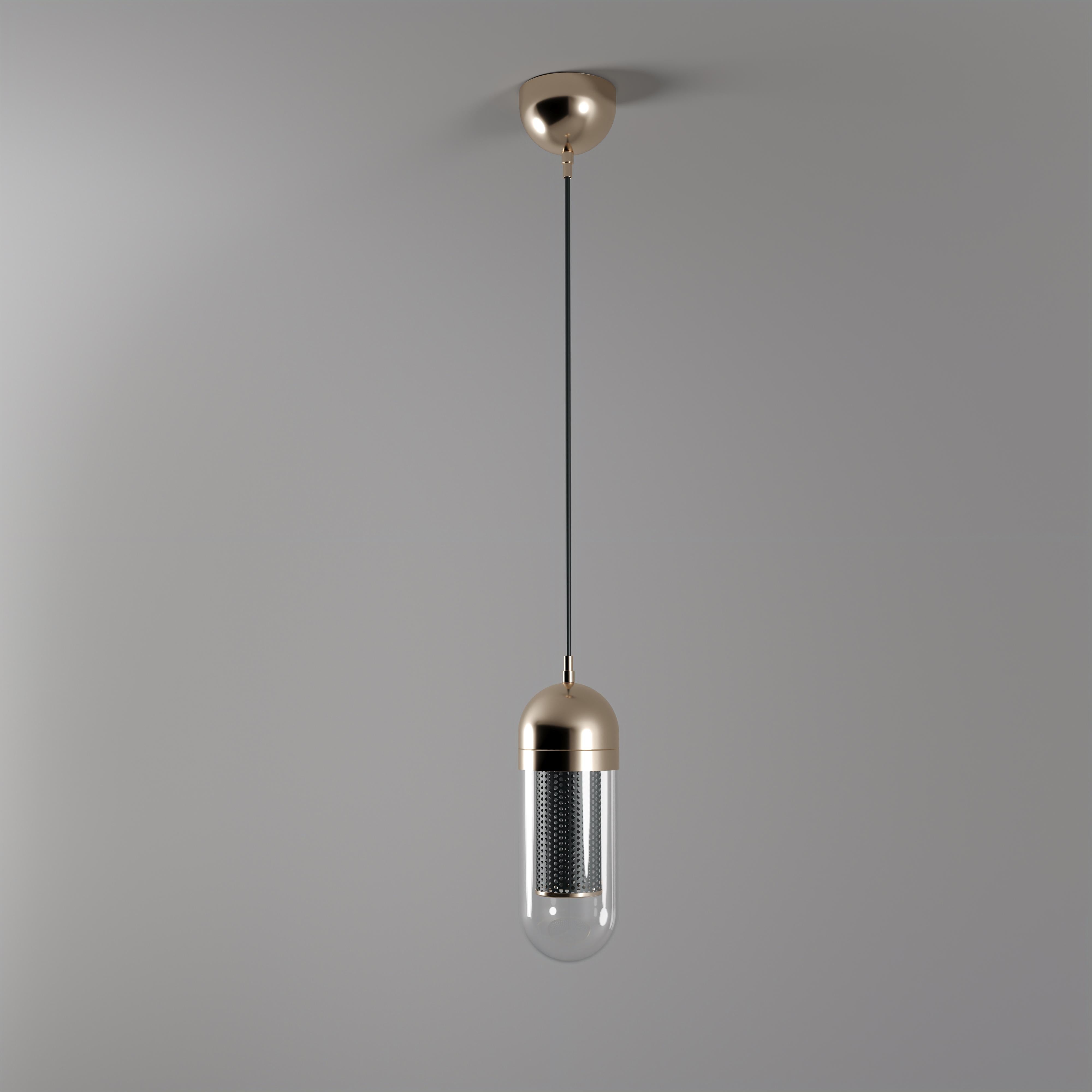 21st Century Denver II Pendant Lamp Glass Metal  For Sale 1