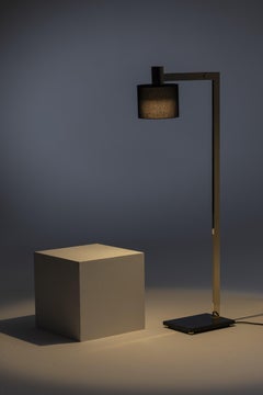 21st Century Design William Pianta Floor Lamp Mahari Joy MARBLE Glossy Brass