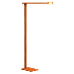 William Pianta Stehlampe TAMARA orange Nubuk LED, Design des 21. Jahrhunderts