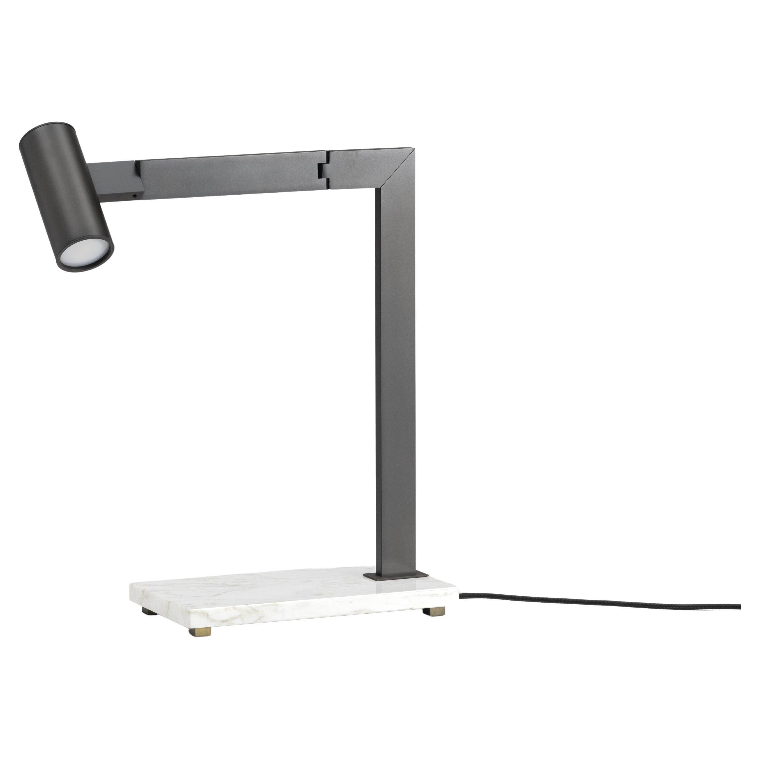 21st Century Design William Pianta Lampada da tavolo Mahari MARBLE LED brunito