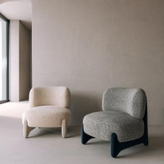 21st Century Designed by Alter Ego Tobo Armchair Fabric Wood, Set of 2