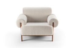 Contemporary Modern Paloma Armchair in Zumirez Fabric by Collector Studio