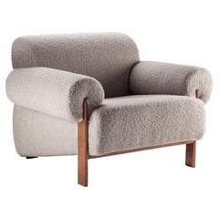 Zeitgenössischer moderner Paloma-Sessel aus Zumirez-Leinenstoff von Collector Studio