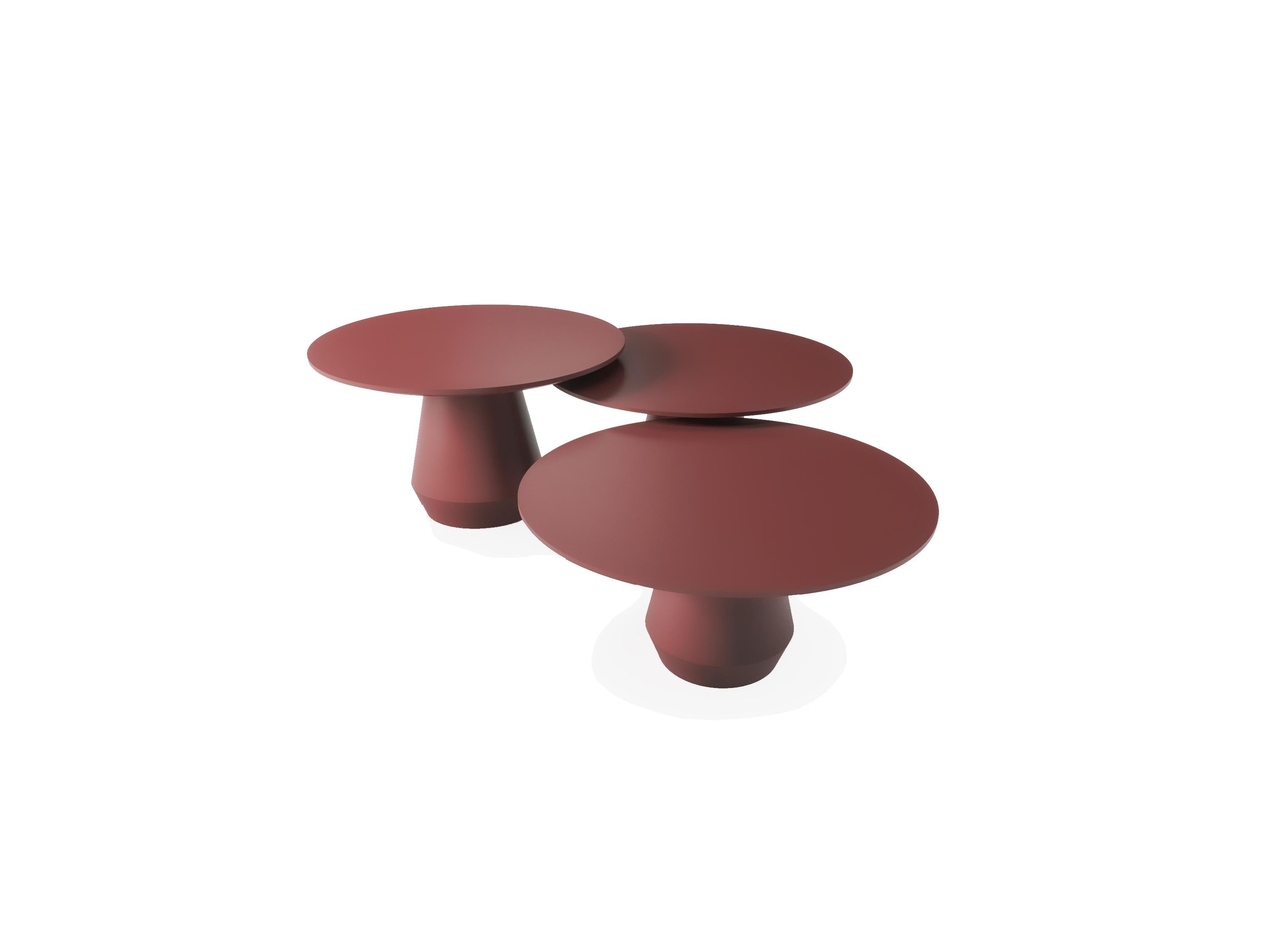 About Charlotte Triple Center Table

The slender legs of wood and metal, the beautiful crossing details and a contrasting solid wood top, provides a large combination of materials in these side tables. They come in two heights, multiplying its