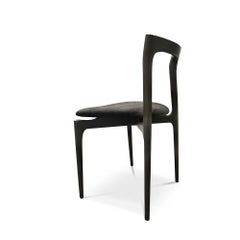 21st Century Designed by Collector Studio Grey Chair Fabric, Set of 4