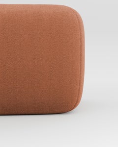 21st Century Designed by Collector Studio Jacob Armchair Boucle Burnt Orange