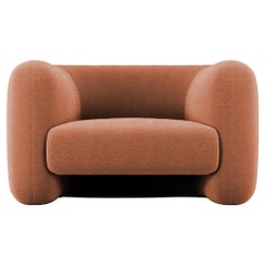 21st Century Designed by Collector Studio Jacob Fauteuil Boucle Burnt Orange