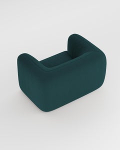 21st Century Designed by Collector Studio Jacob Armchair bouclé Night Blue