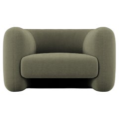 21st Century Designed by Collector Studio Jacob Fauteuil Boucle Olive