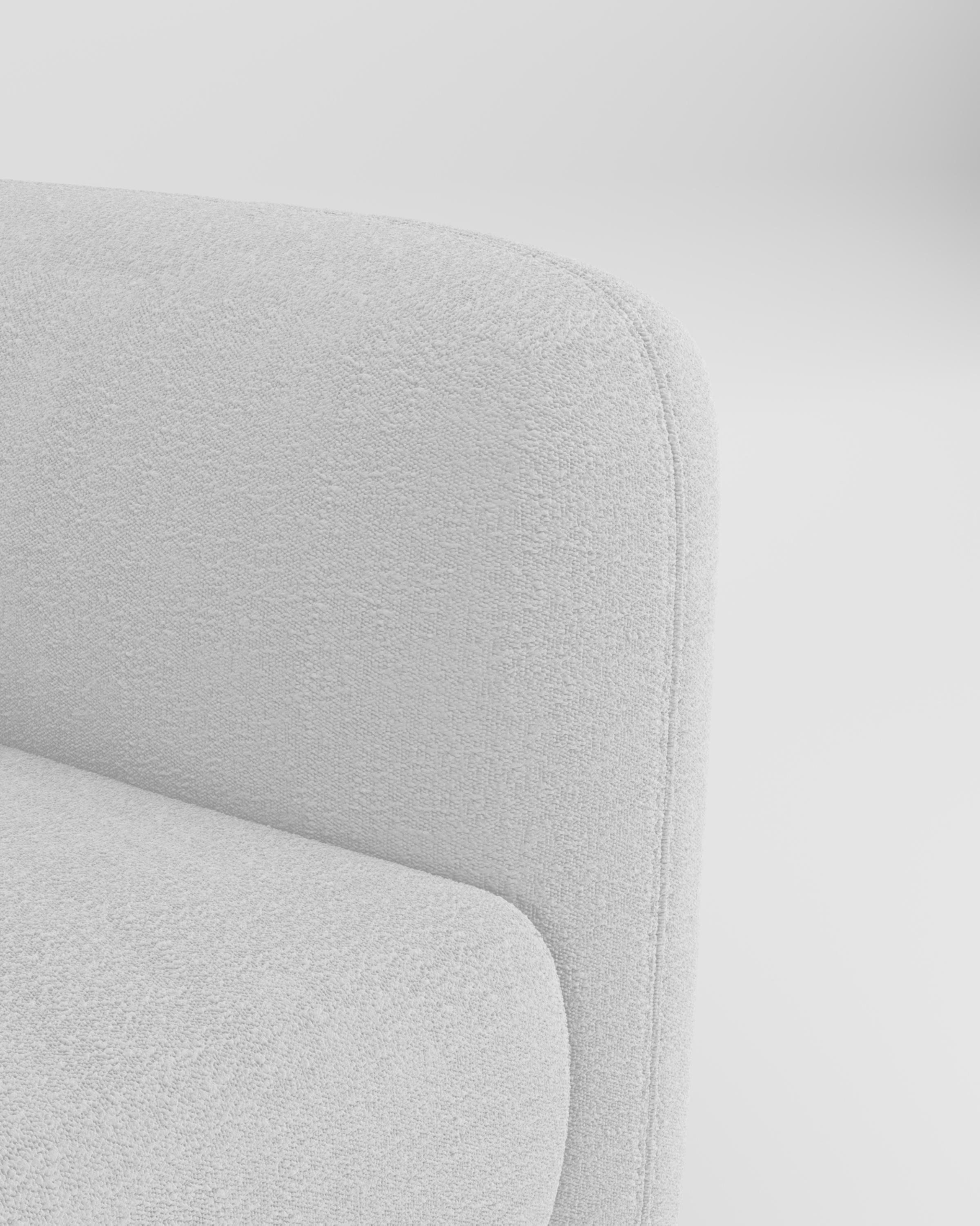 21st Century Designed by Collector Studio Jacob Armchair bouclé White In New Condition For Sale In Castelo da Maia, PT