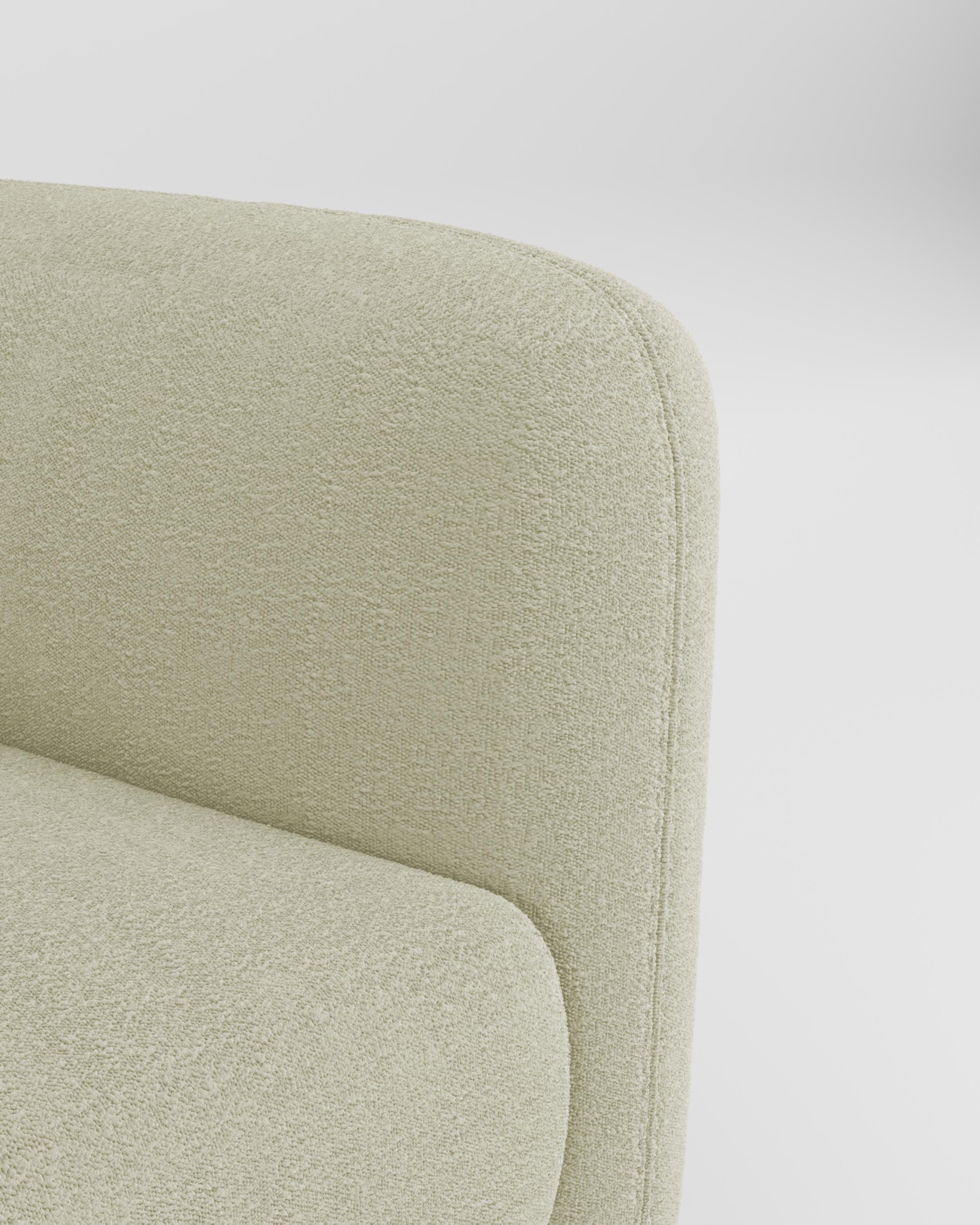 21st Century Designed by Collector Studio Jacob Armchair Fabric Bouclé Beige In New Condition For Sale In Castelo da Maia, PT