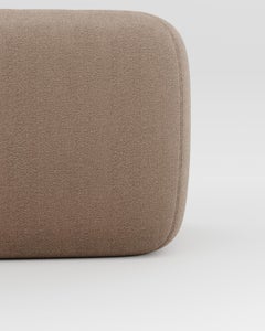 21st Century Designed by Collector Studio Jacob Armchair Fabric bouclé Brown