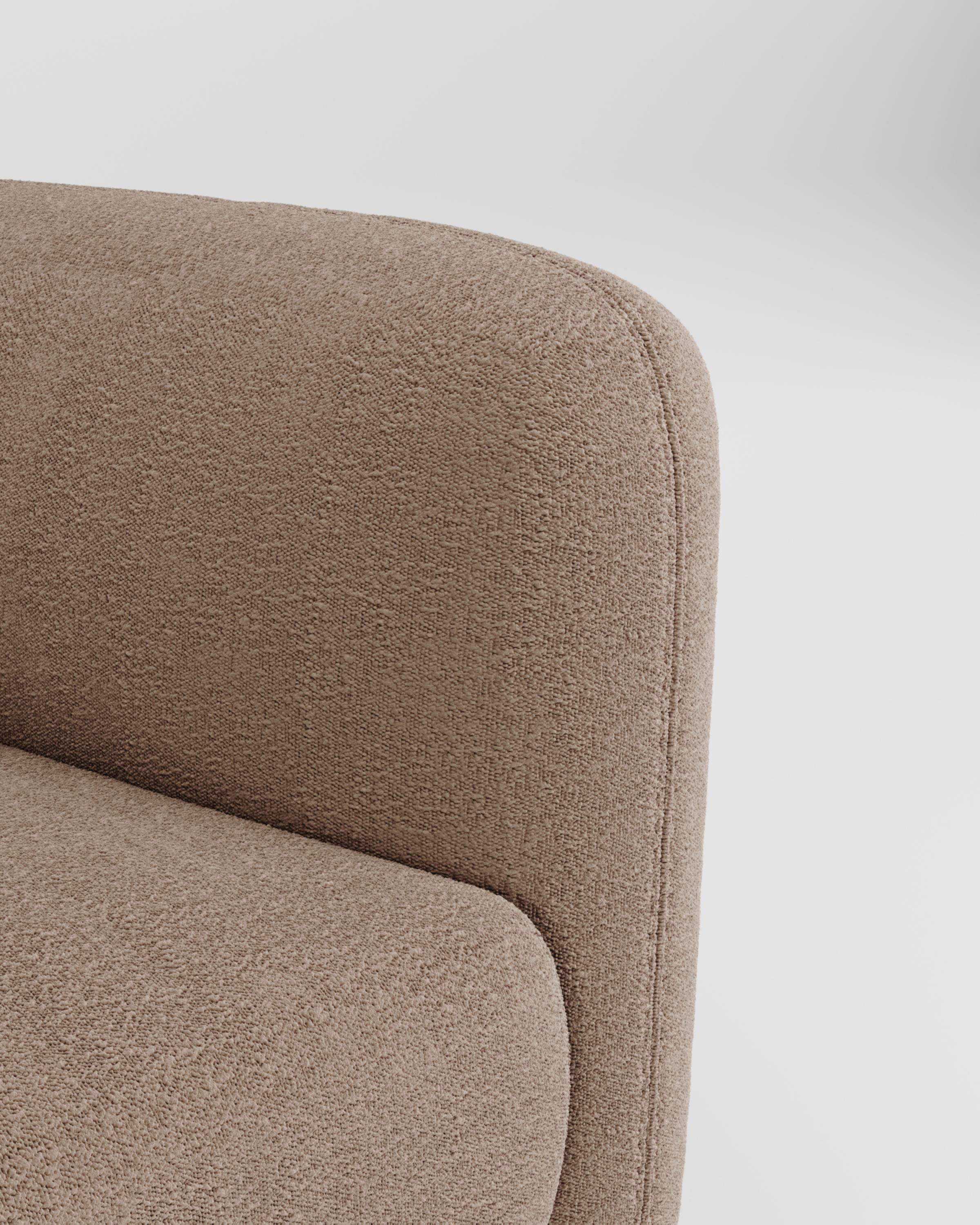 21st Century Designed by Collector Studio Jacob Poltrona Tessuto bouclé Marrone In condizioni Nuovo in vendita a Castelo da Maia, PT