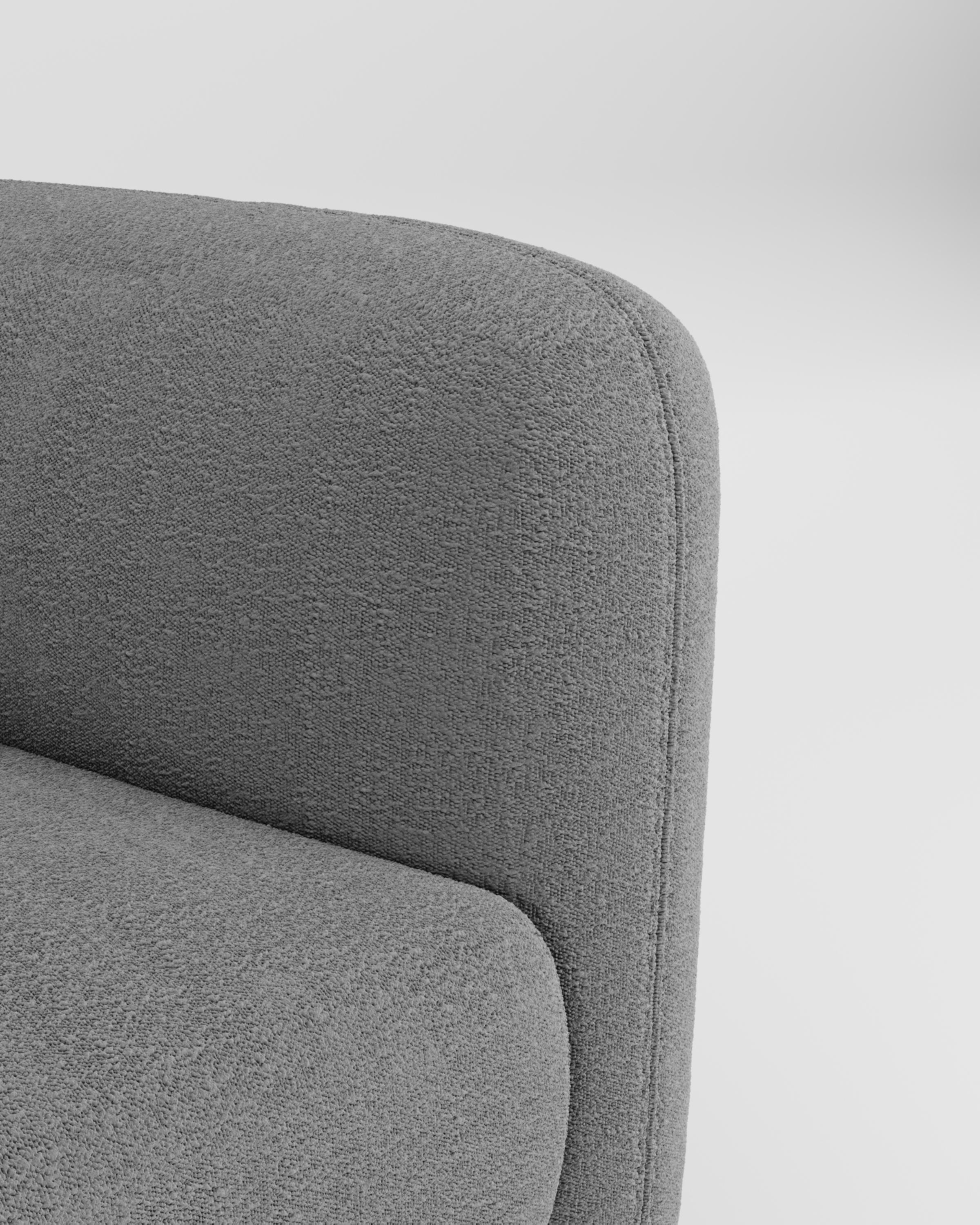 21st Century Designed by Collector Studio Jacob Poltrona Tessuto Boucle Charcoal In condizioni Nuovo in vendita a Castelo da Maia, PT