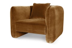21st Century Designed by Collector Studio Jacob Armchair Fabric Bronze
