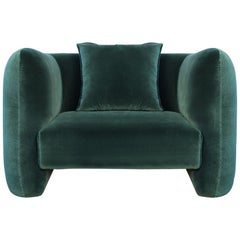 Sessel Fabric Green, entworfen von Collector Studio Jacob, 21. Jahrhundert