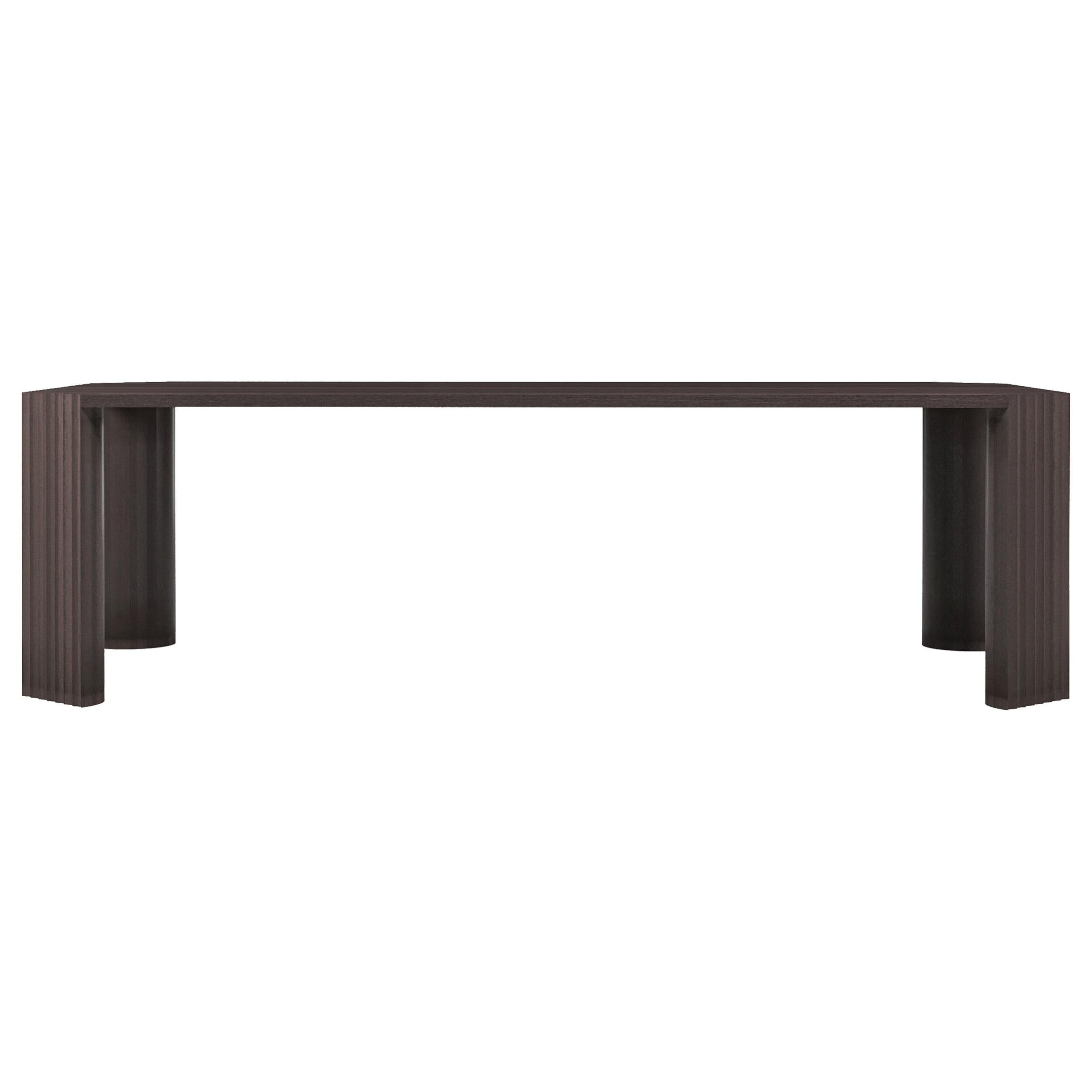 Contemporary Modern 111 Dining Table in Oak Wood by Collector Studio For Sale