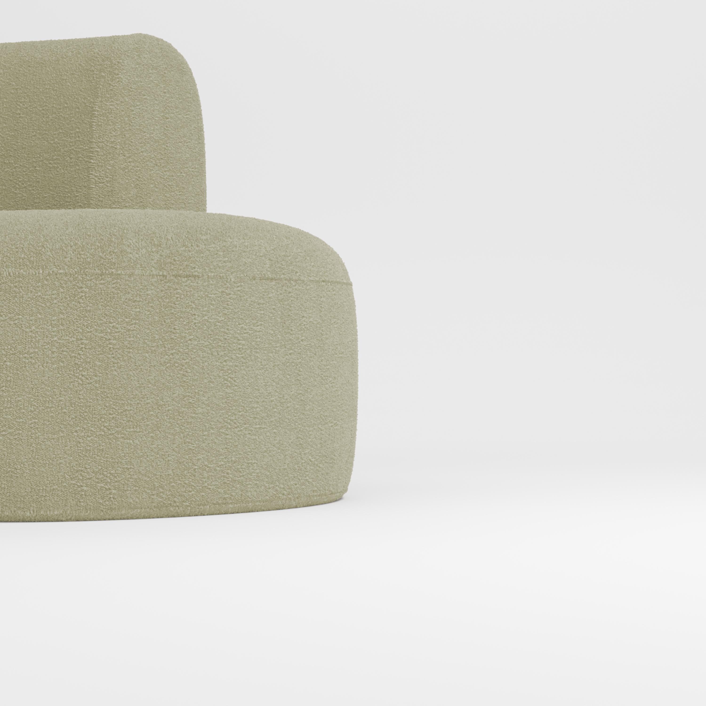 Portugais 21e siècle conçu par Ferrianisbolgi Hug Modular Sofa Boucle Beige en vente