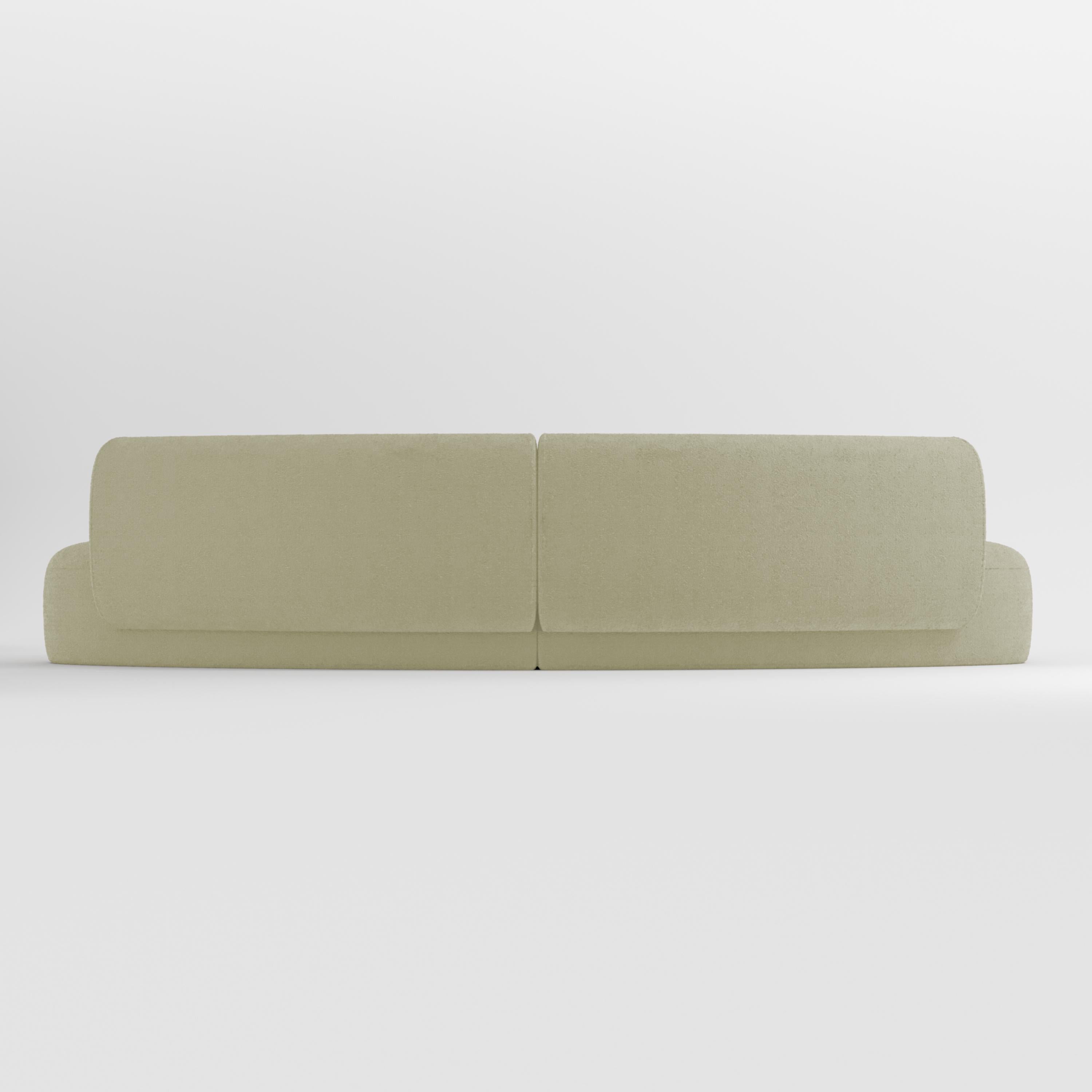 21e siècle conçu par Ferrianisbolgi Hug Modular Sofa Boucle Beige Neuf - En vente à Castelo da Maia, PT