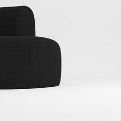 Modulares Sofa Boucle Schwarz, entworfen von Ferrianisbolgi, 21. Jahrhundert