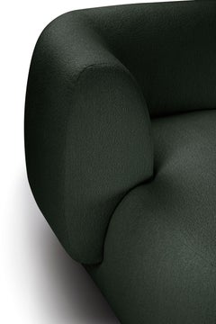 Contemporary Modern Hug Modular Sofa in Boucle Forest Fabric by Collector Studio