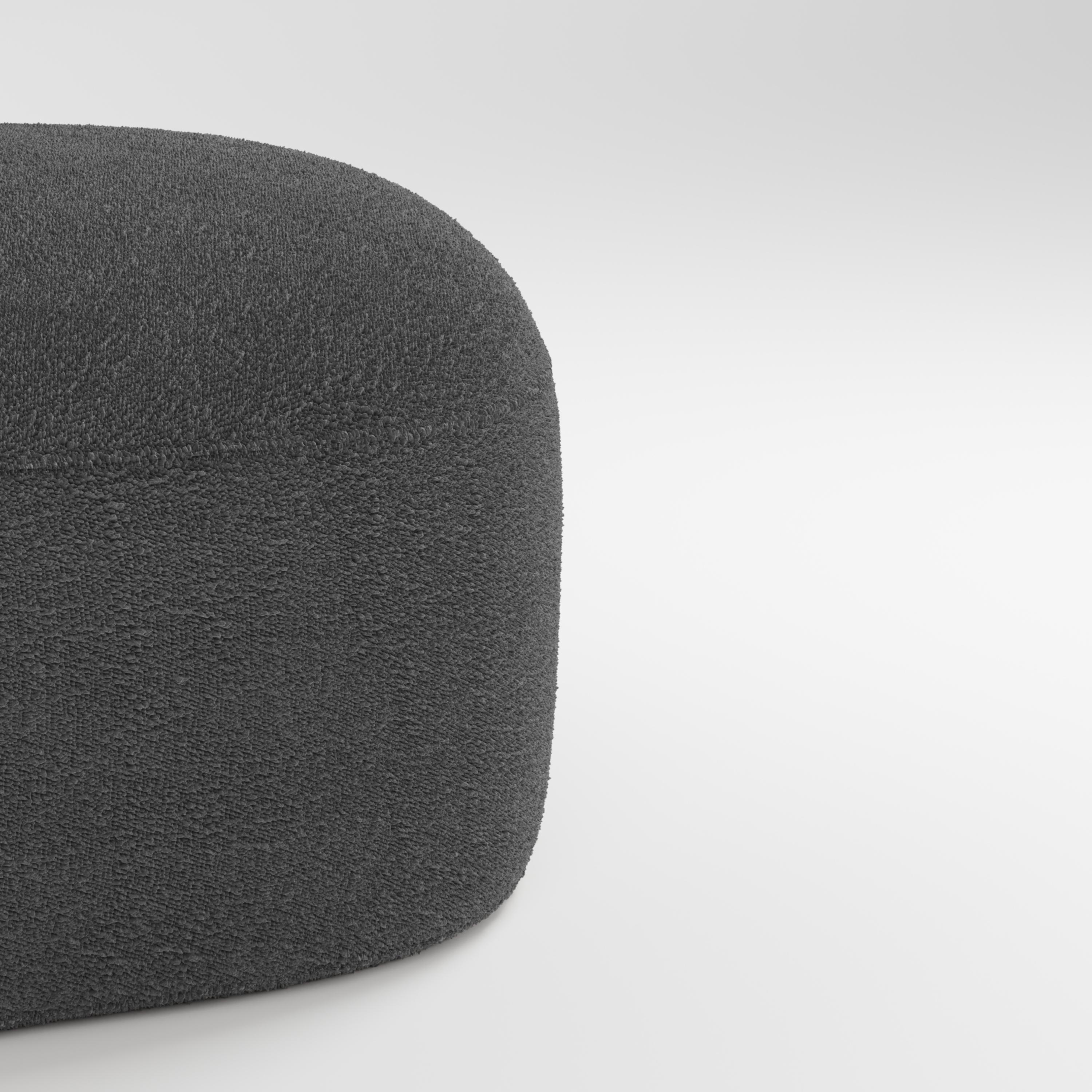 21st Century Designed by Ferrianisbolgi Hug Modular Sofa Boucle Gray In New Condition For Sale In Castelo da Maia, PT