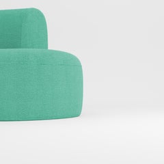 Siglo XXI Diseñado por Ferrianisbolgi Sofá Modular Hug Boucle Verde