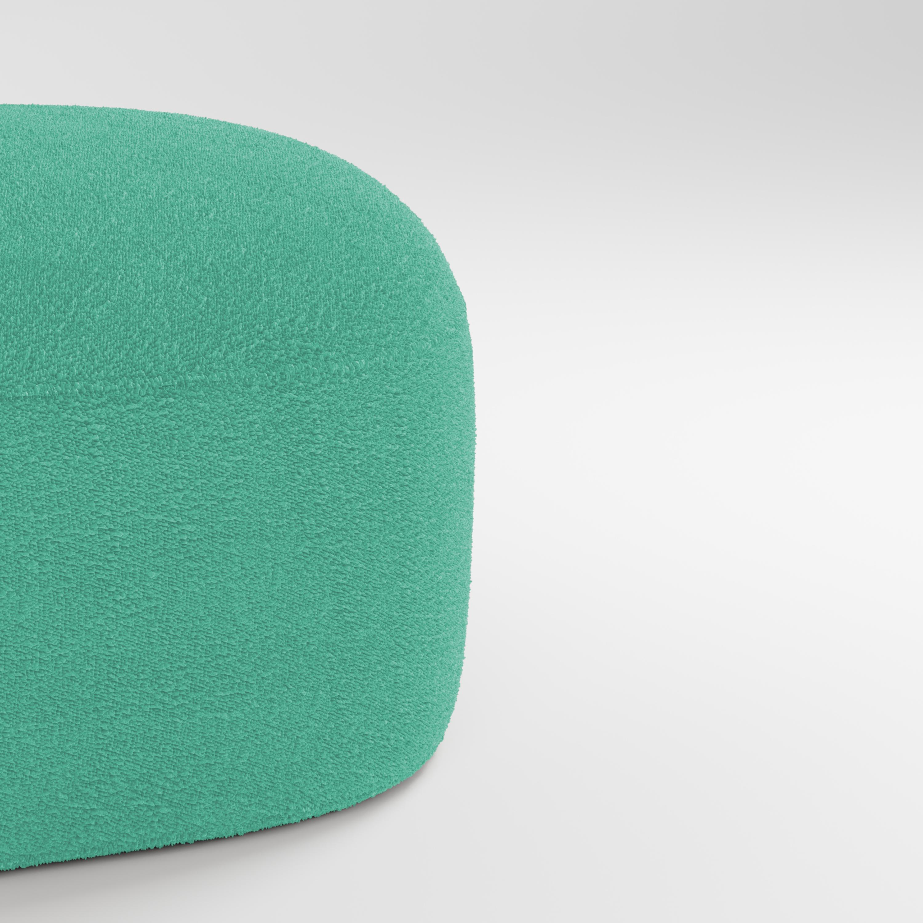 21st Century Designed by Ferrianisbolgi Hug Modular Sofa Boucle Turquoise In New Condition For Sale In Castelo da Maia, PT