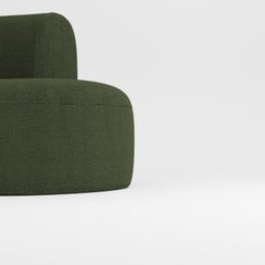 21st Century Designed by Ferrianisbolgi Hug Modular Sofa Boucle Olivgrün