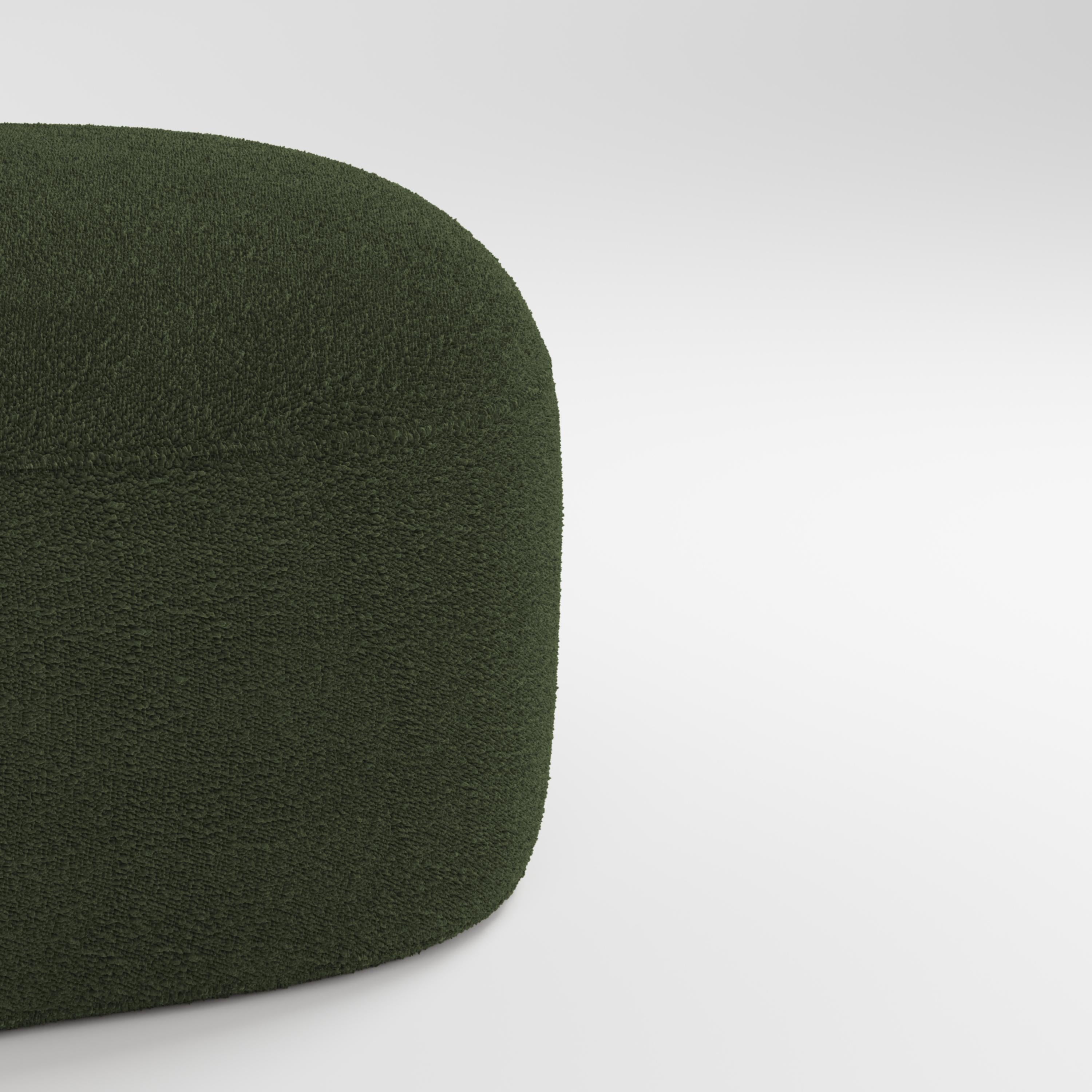 21st Century Designed by Ferrianisbolgi Hug Modular Sofa Boucle Olive Green In New Condition For Sale In Castelo da Maia, PT