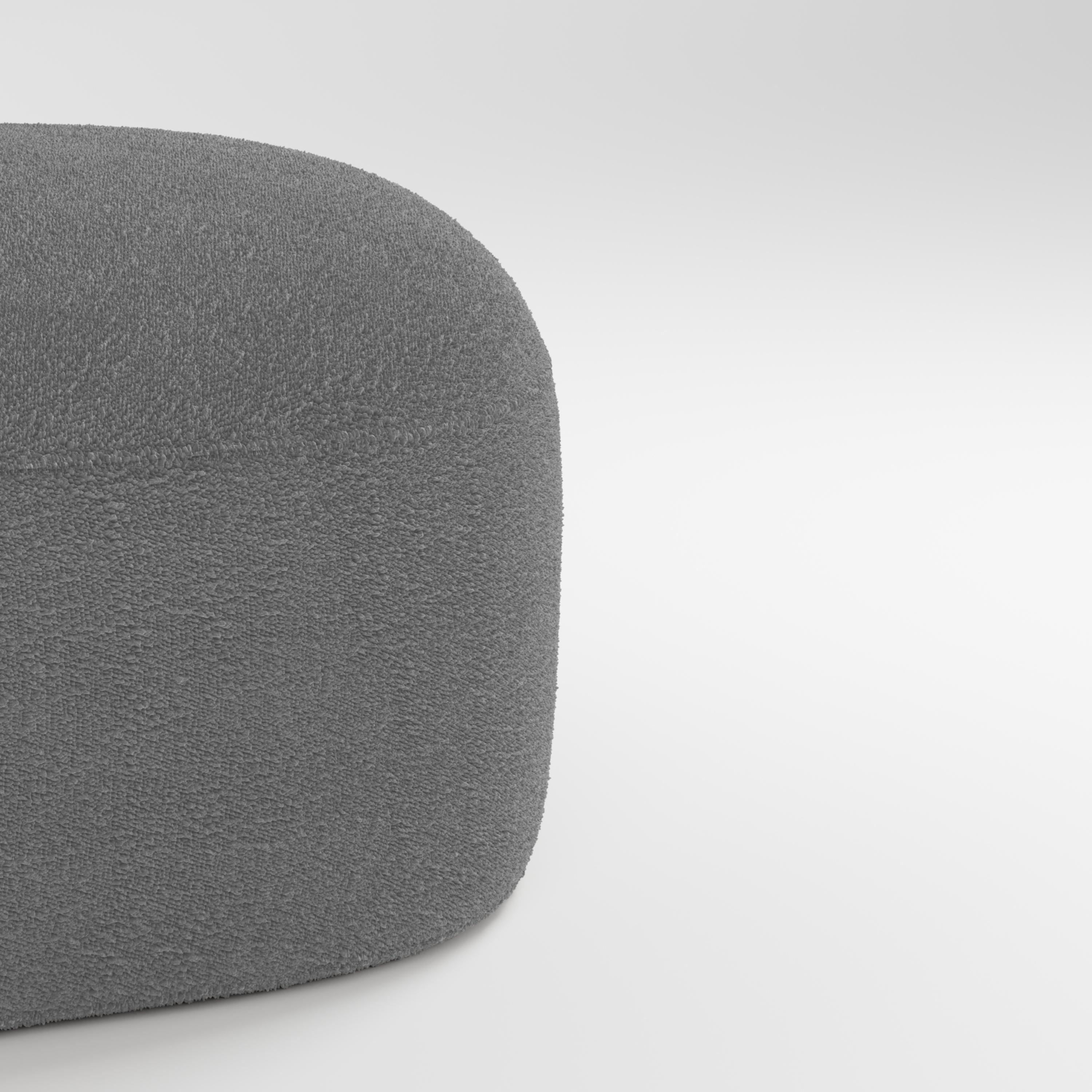 Siglo XXI Diseñado por Ferrianisbolgi Sofá modular Hug Boucle Gris claro en Nuevo estado para la venta en Castelo da Maia, PT