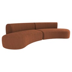 21e siècle conçu par Ferrianisbolgi Hug Modular Sofa Boucle Orange