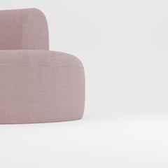 21st Century Designed by Ferrianisbolgi Hug Modular Sofa Boucle Pink