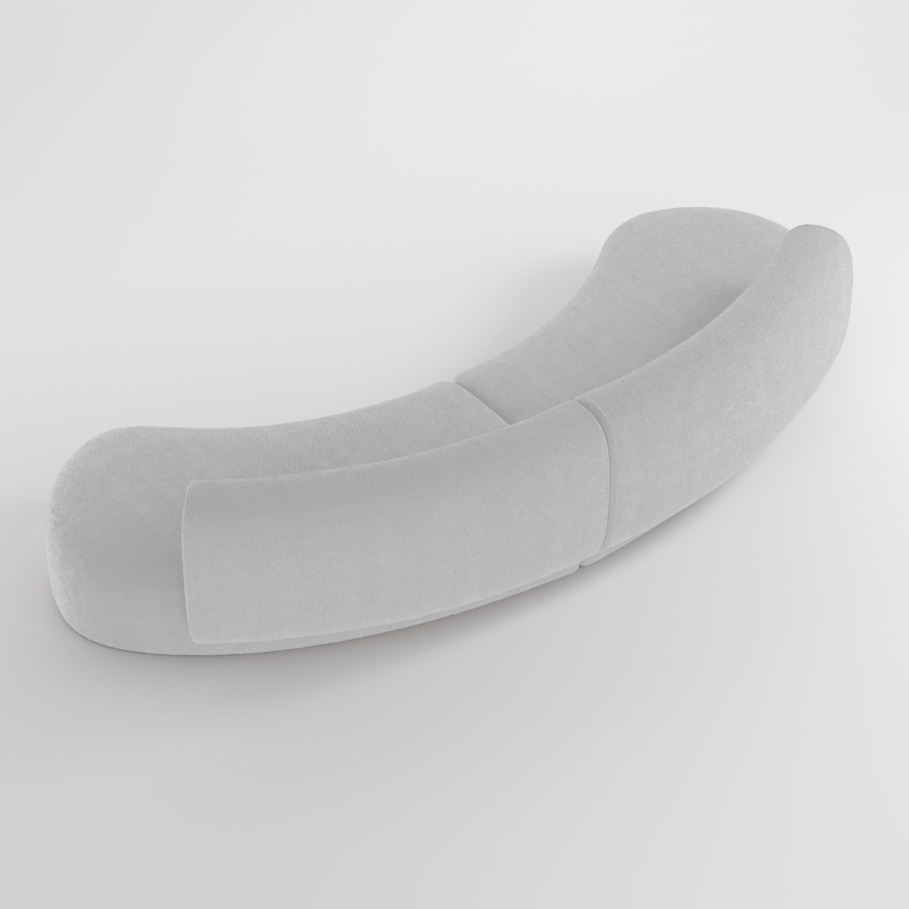 XXIe siècle et contemporain 21e siècle conçu par Ferrianisbolgi Hug Modular Sofa Boucle White en vente