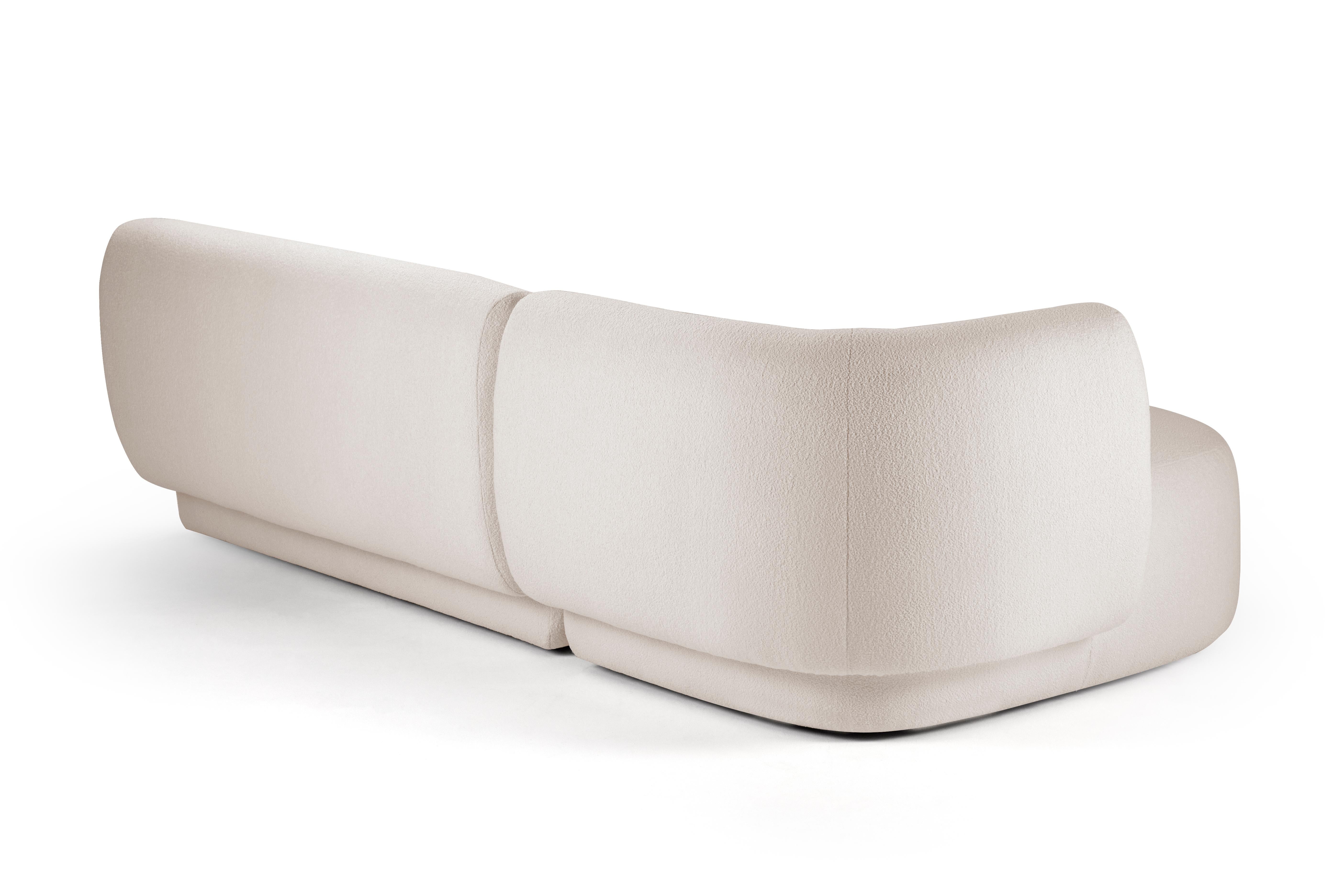 Portugais 21e siècle Conçu par Ferrianisbolgi Grand tissu de canapé modulaire en vente