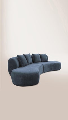 21st Century Designed by Ferrianisbolgi Hug Modular Sofa Pierre Frey Ciel