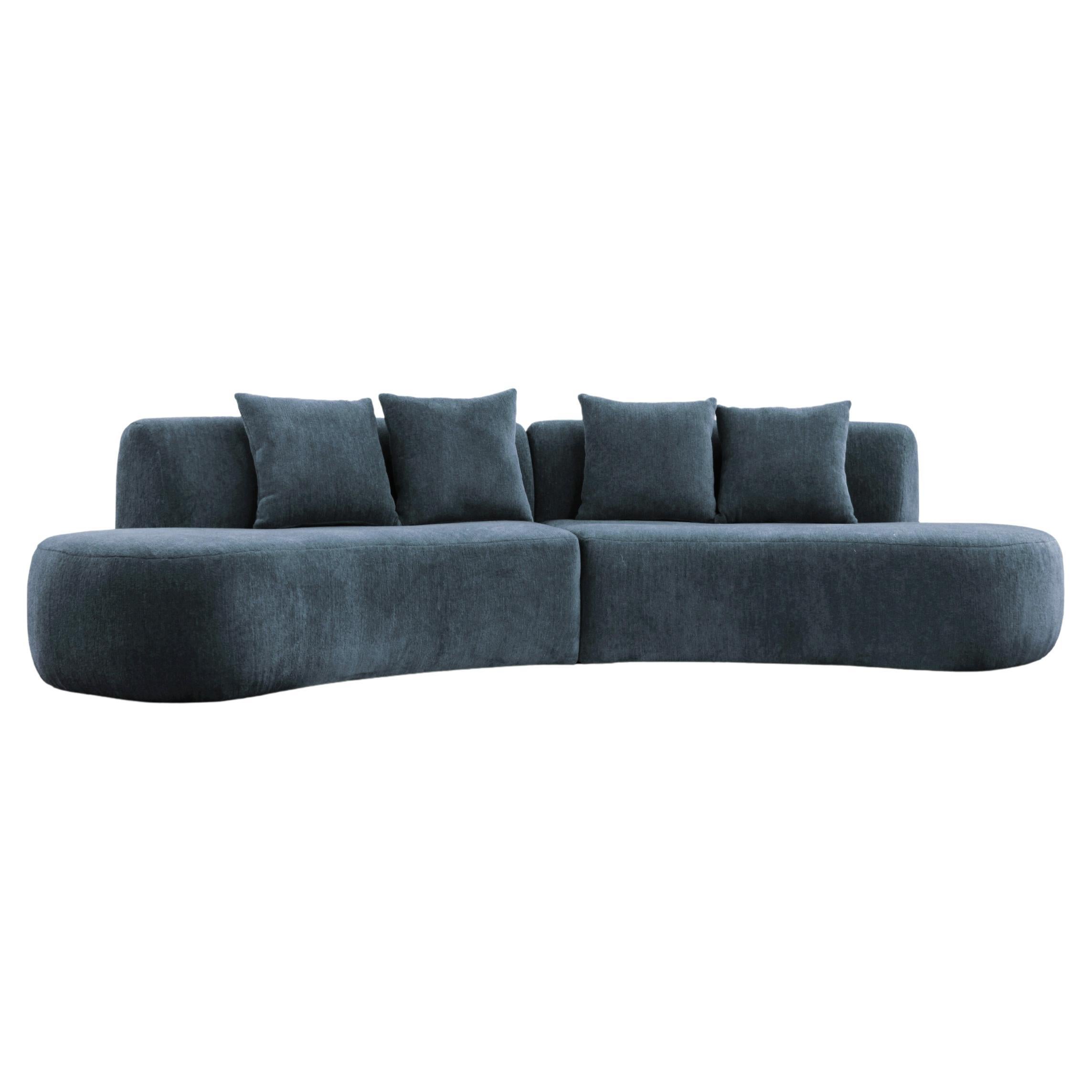 21st Century Designed by Ferrianisbolgi Hug Modular Sofa Pierre Frey Ciel