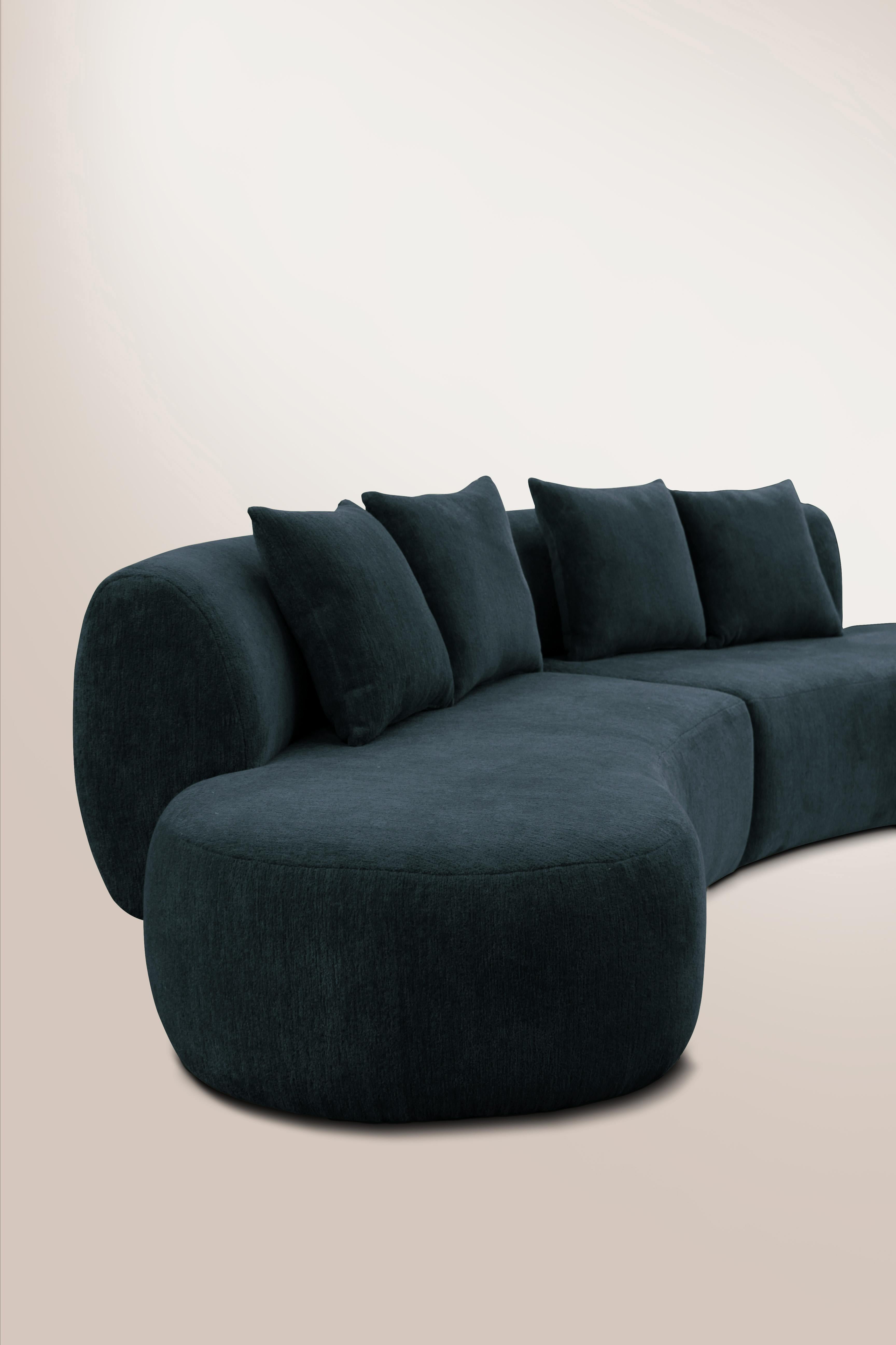 21st Century Designed by Ferrianisbolgi Hug Modular Sofa Pierre Frey Nuit In New Condition For Sale In Castelo da Maia, PT