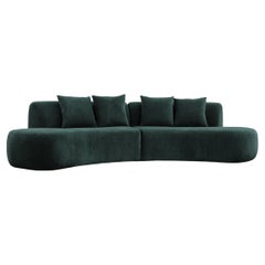 21e siècle conçu par Ferrianisbolgi Grand canapé modulaire Pierre Frey Nuit