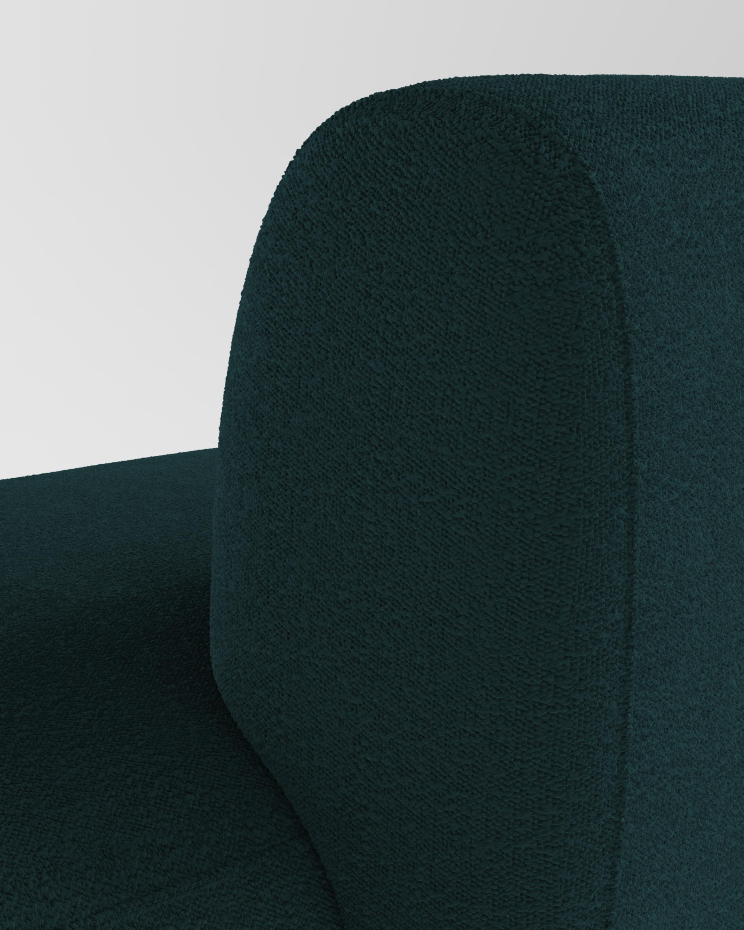 21st Century Designed by Ferrianisbolgi Hug Sofa 3 Seater Half Backrest Fabric In New Condition For Sale In Castelo da Maia, PT