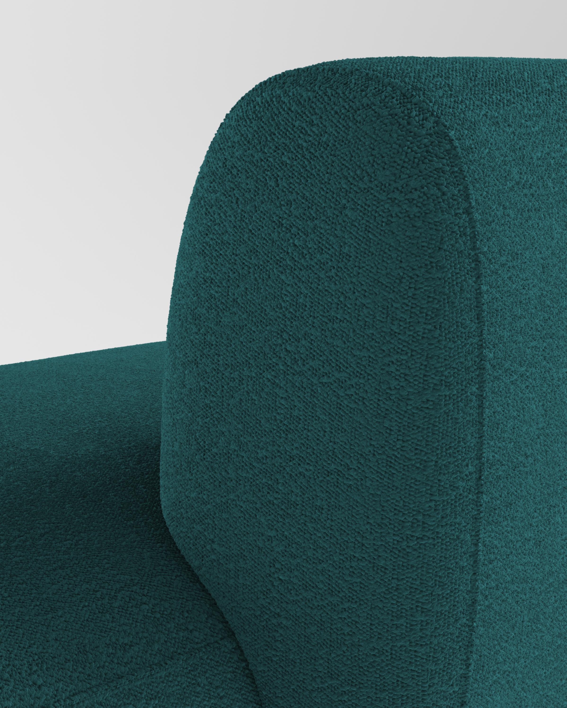Designed by Ferrianisbolgi Hug Sofa 3 Seater Half Backrest Fabric, 21st Century In New Condition For Sale In Castelo da Maia, PT