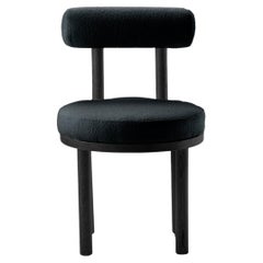Contemporary Modern Moca Chair  in Gila Ocean & Black Oak by Collector Studio