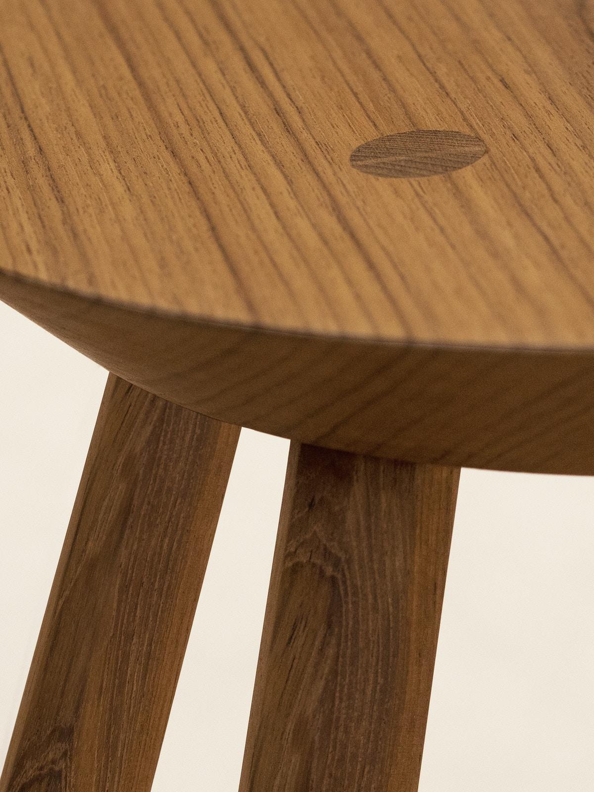 21st Century Designed  Stool Teak Wood Brown In New Condition For Sale In Castelo da Maia, PT