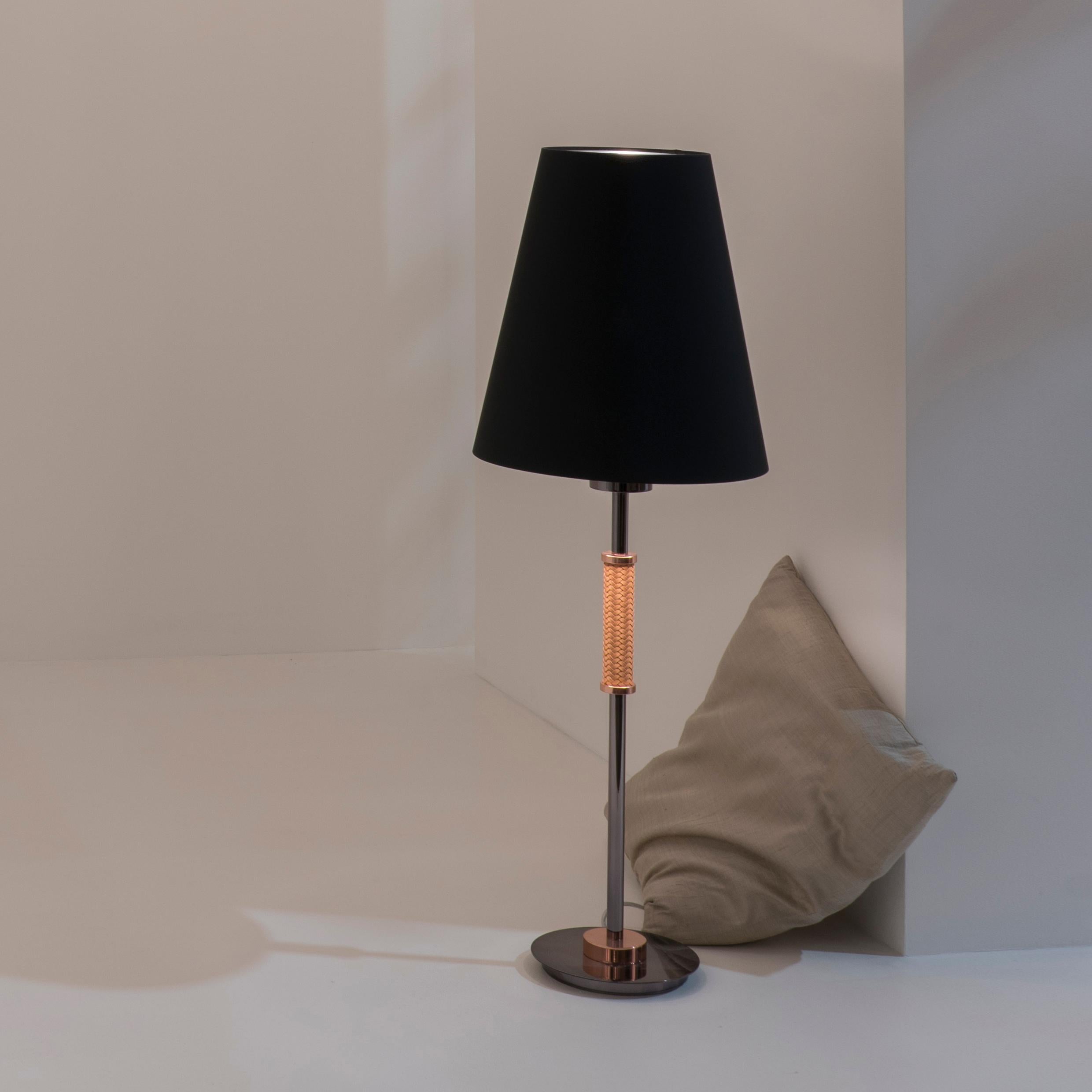 21st Century Dew Burnished Brass & Satin gold Table lamp by Patrizia Garganti In New Condition For Sale In Sesto Fiorentino, IT