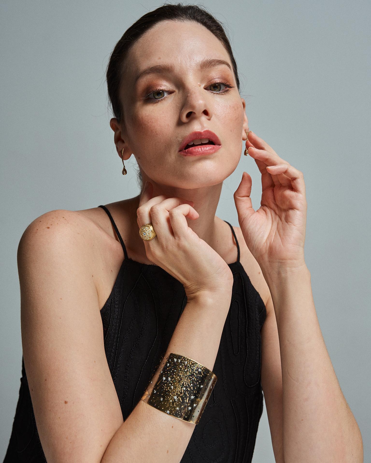 21st Century Diamonds Rubies Emeralds Sapphires 18 Karat Black Gold Bracelet For Sale 5