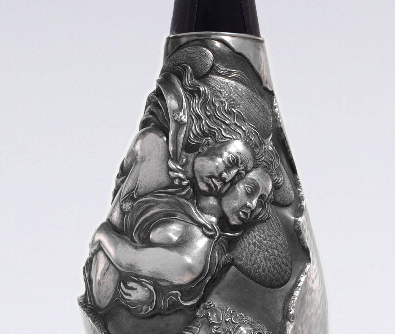 K-Over Champagner 21. Jahrhundert Diego Massives reines italienisches Silber  im Zustand „Hervorragend“ im Angebot in Firenze, IT