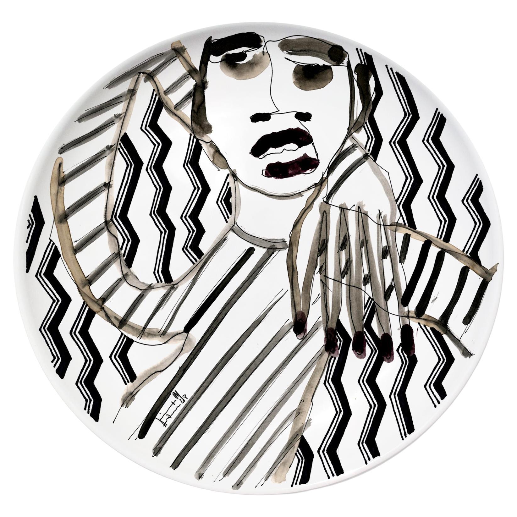 21st Century Plate "Portrait II" Kiasmo designer Vincenzo D'alba +Antonio Marras