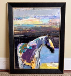 21st Century Dominique Samyn Framed Giclee "Mustang Series" Prints, a Pair